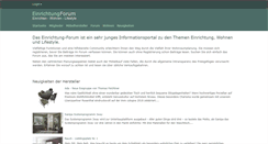 Desktop Screenshot of einrichtung-forum.de